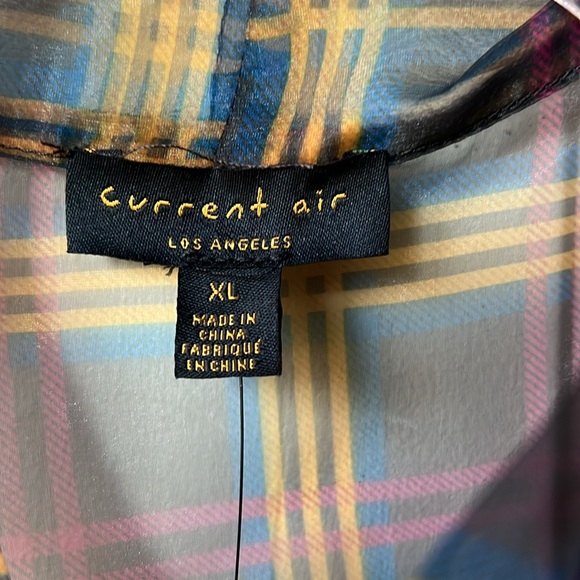 NWT gorgeous ruffle sleeve sheer shirt by Current Air for Anthropologie - Picture 7 of 11